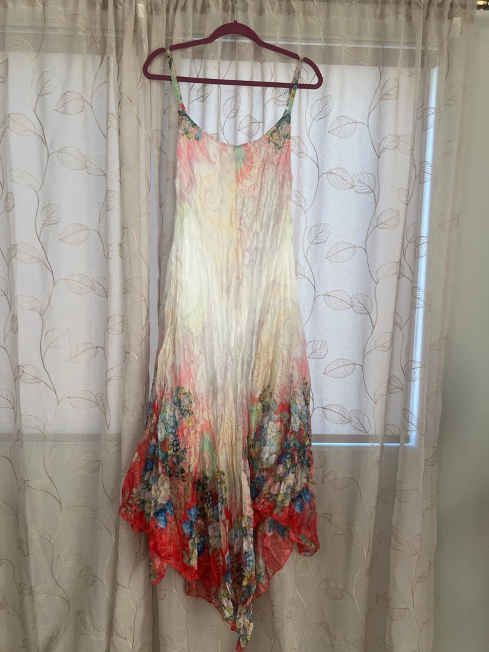 Women's Floral Hem Slip Dress - Multi-color